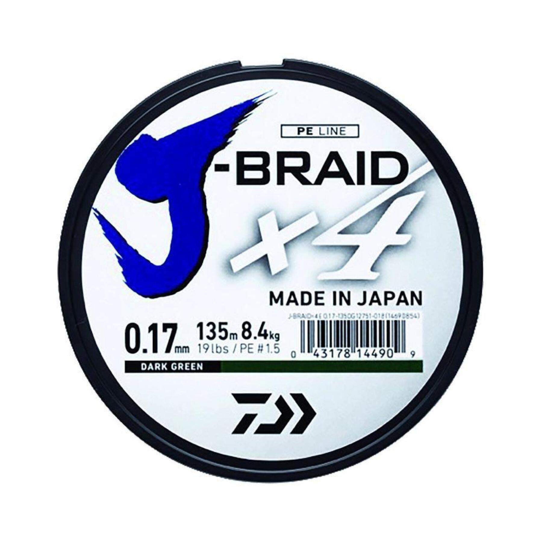 Vlecht Daiwa J-Braid 4B 21/100 mC