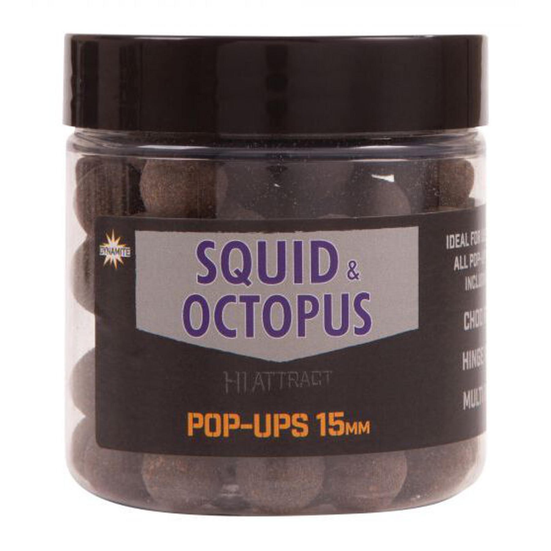 Drijvende boilies Dynamite Baits pop-ups squid & octopus 15 mm