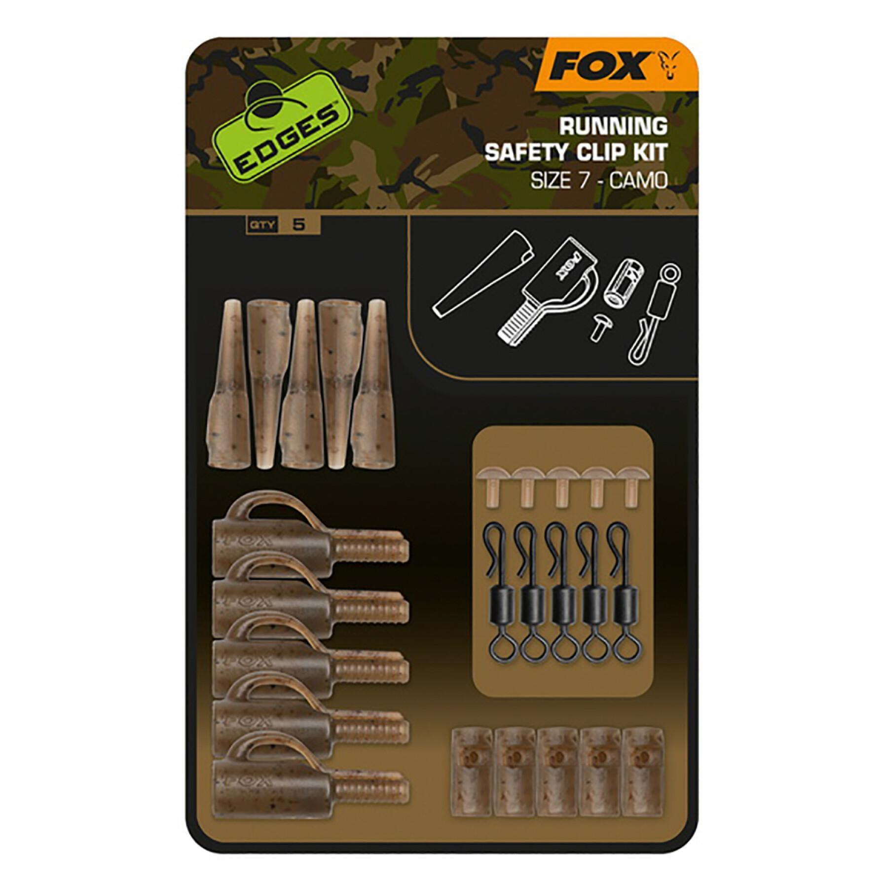 Montagesets Fox Edges Camo Running Safety Clip (x5)