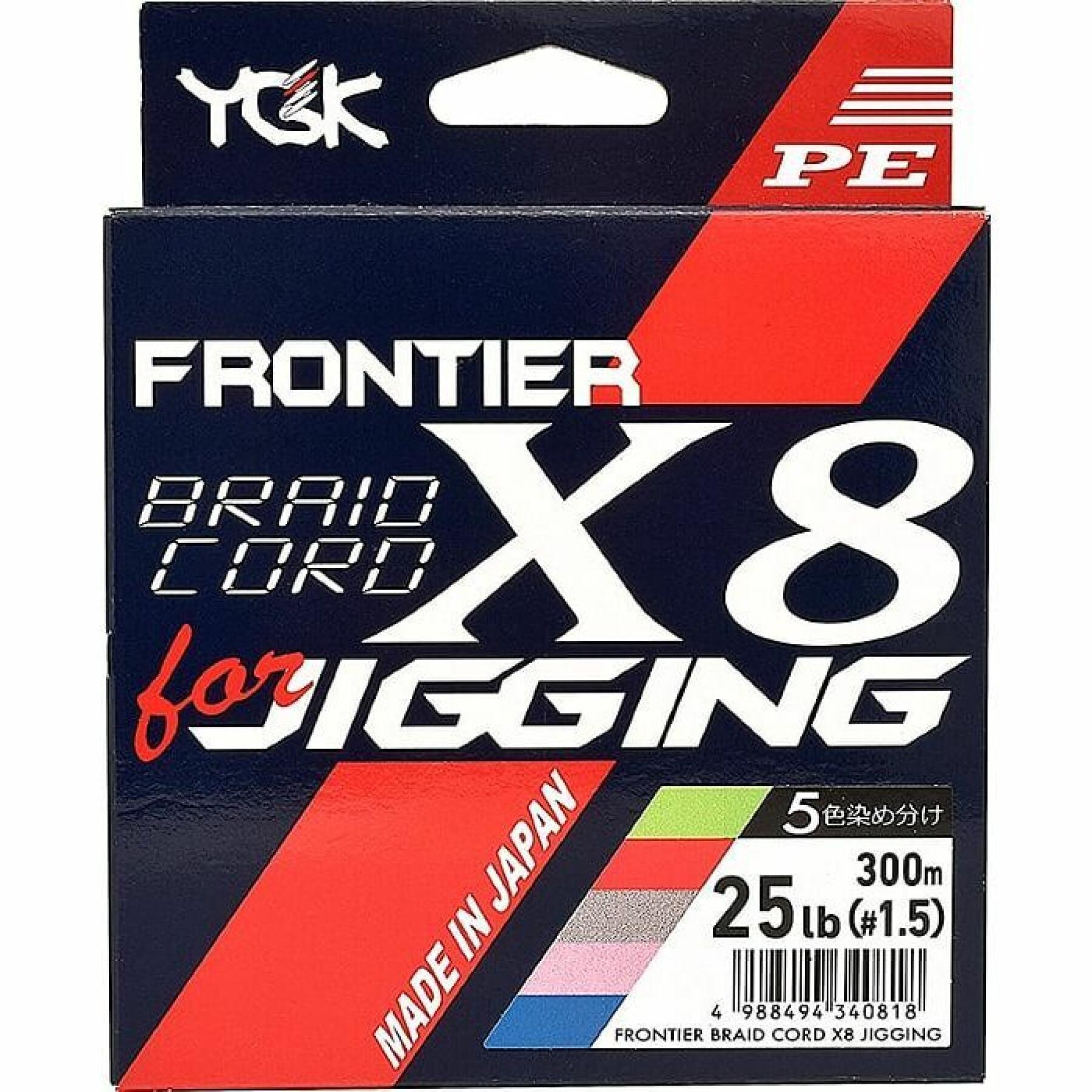 8-strengs vlecht YGK Frontier Braid Cord 200m
