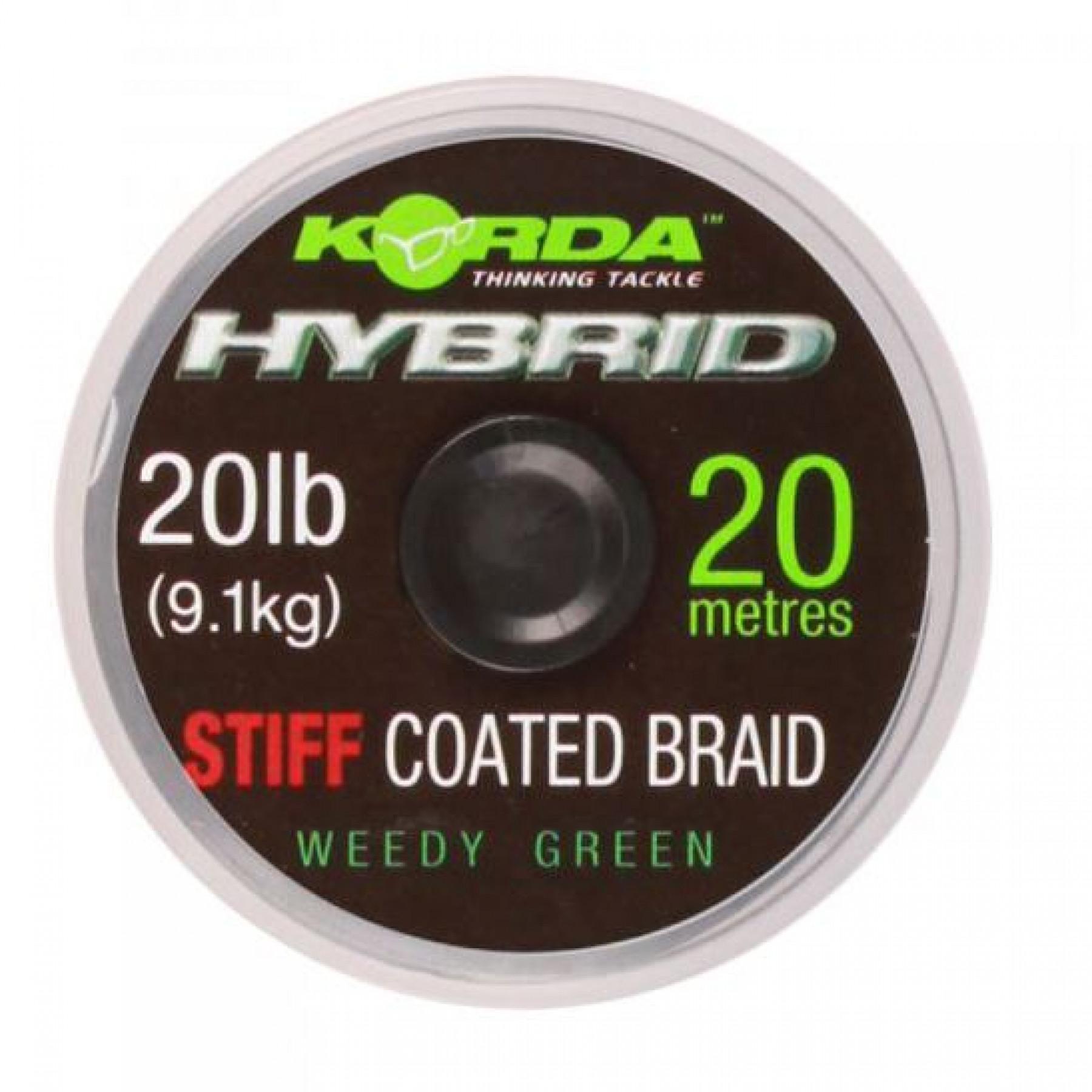 Hybride stijf Korda 20lb (9kg), 20m, Weedy vert
