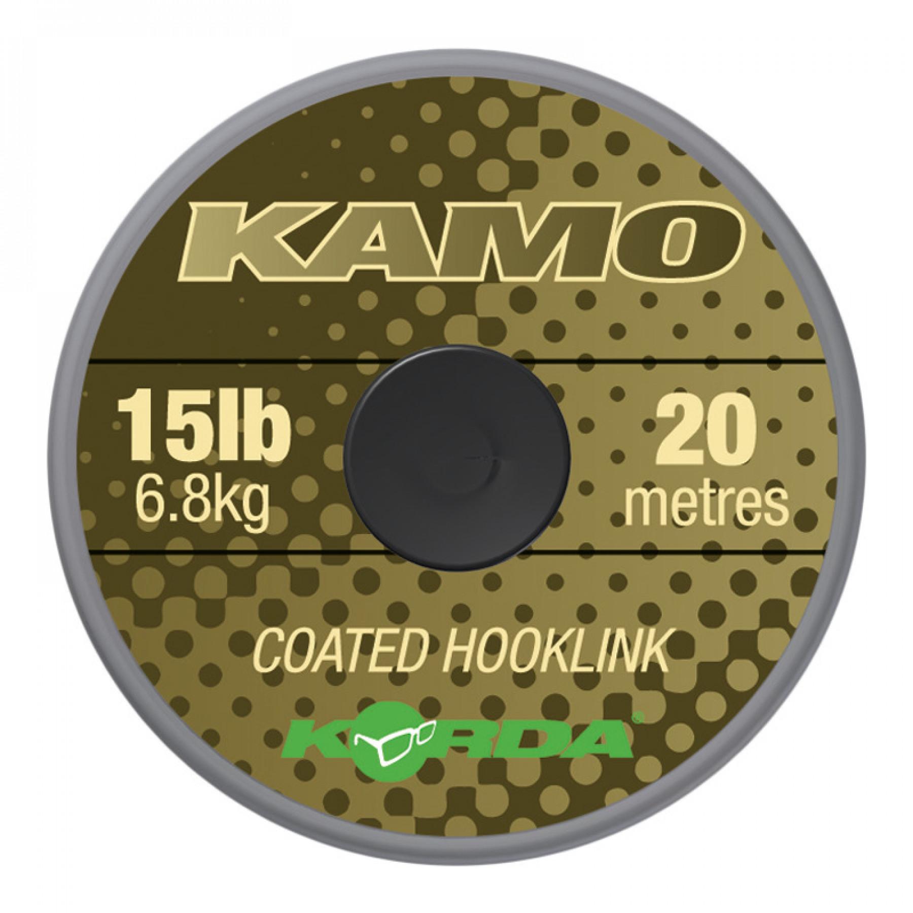Vlecht korda Kamo coated Hooklink 15lb (6.8kg), 20m
