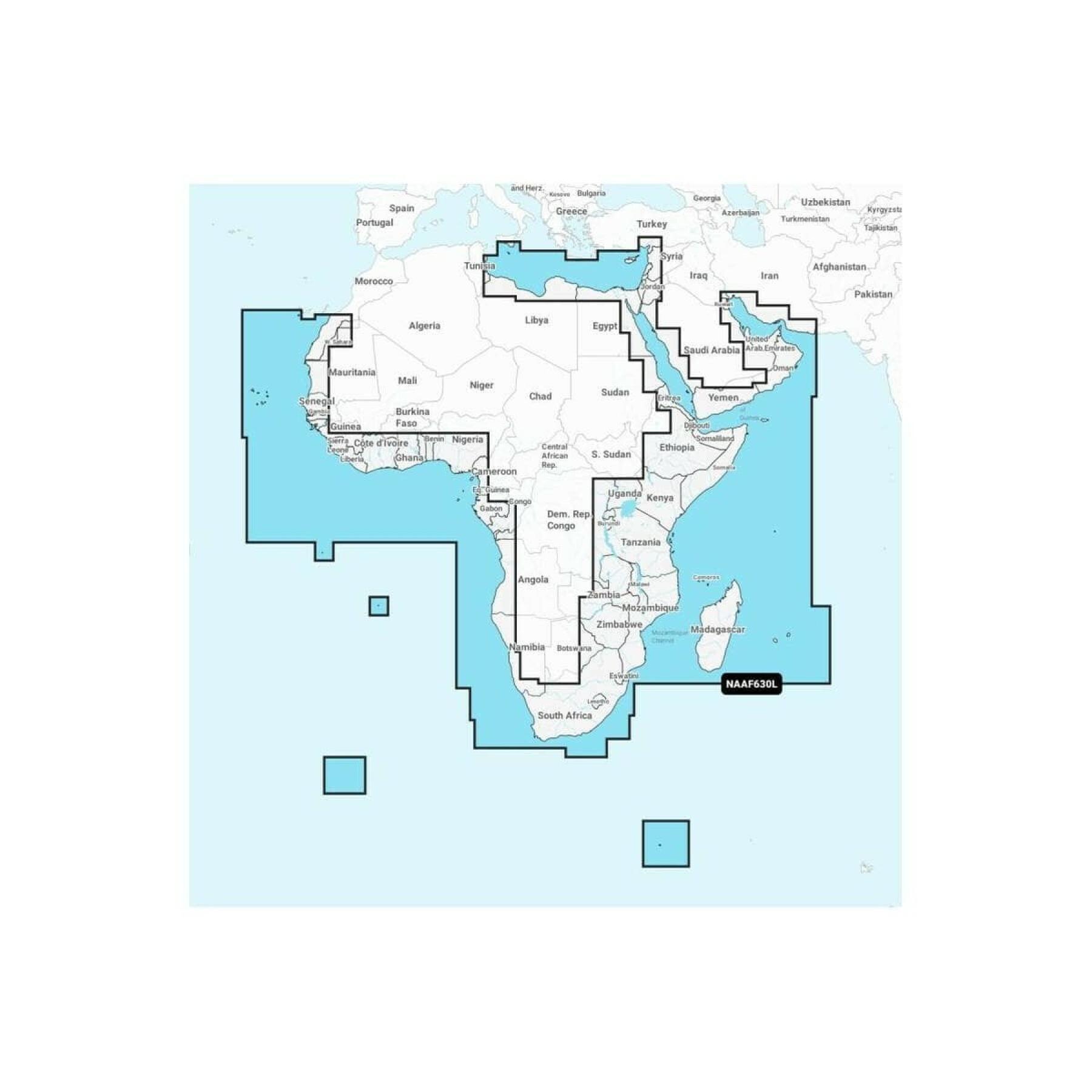 Navigatie kaart + grote sd - afrika - midden oosten platina Navionics