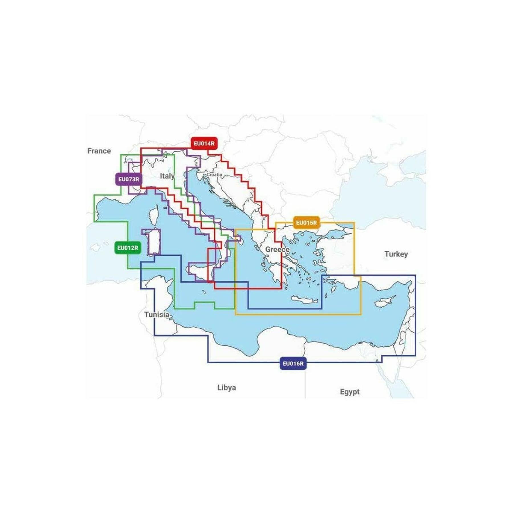 Navigatie mapplatinum + regular sd - centrale middellandse zee Navionics