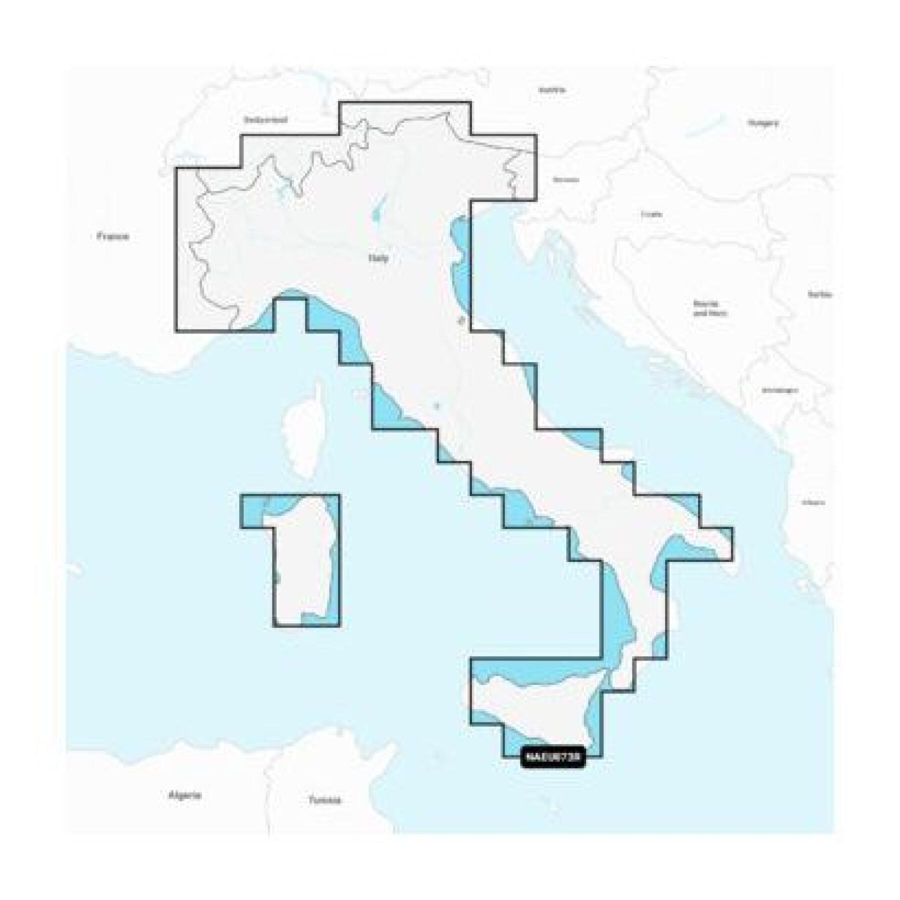 Navigatiekaart Italië Lacs et Rivieres Navionics Platinum SD