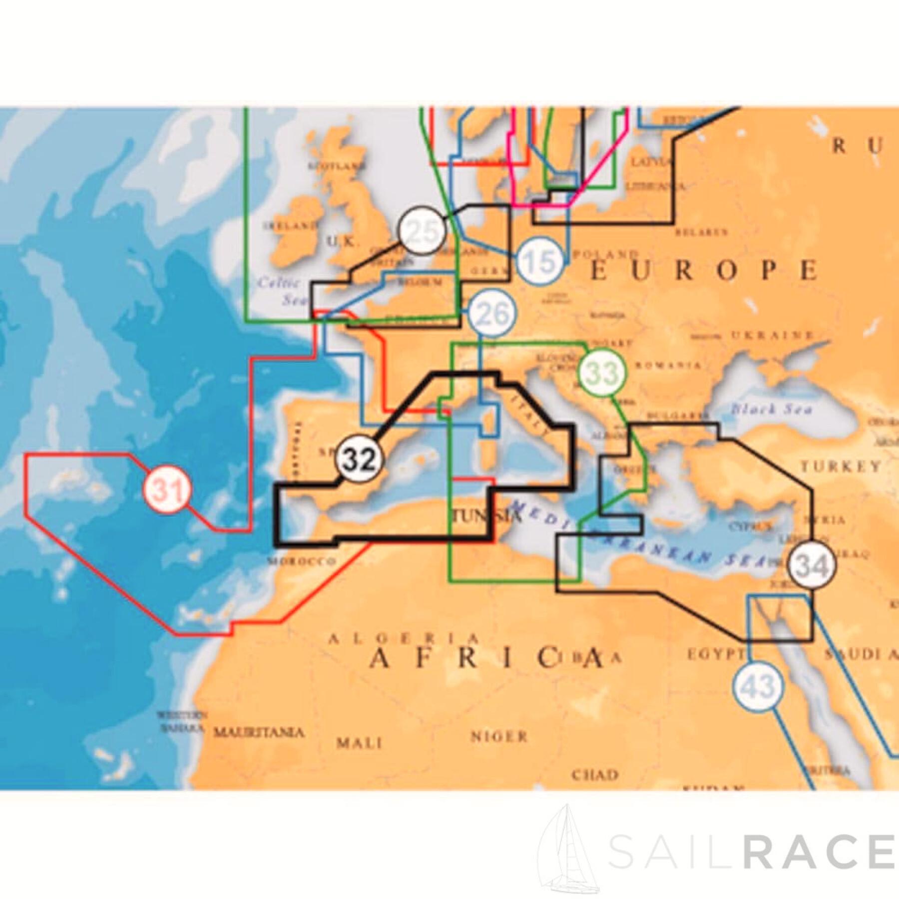 Navigatiekaart sd platinum + xl3 - Middellandse Zee Navionics
