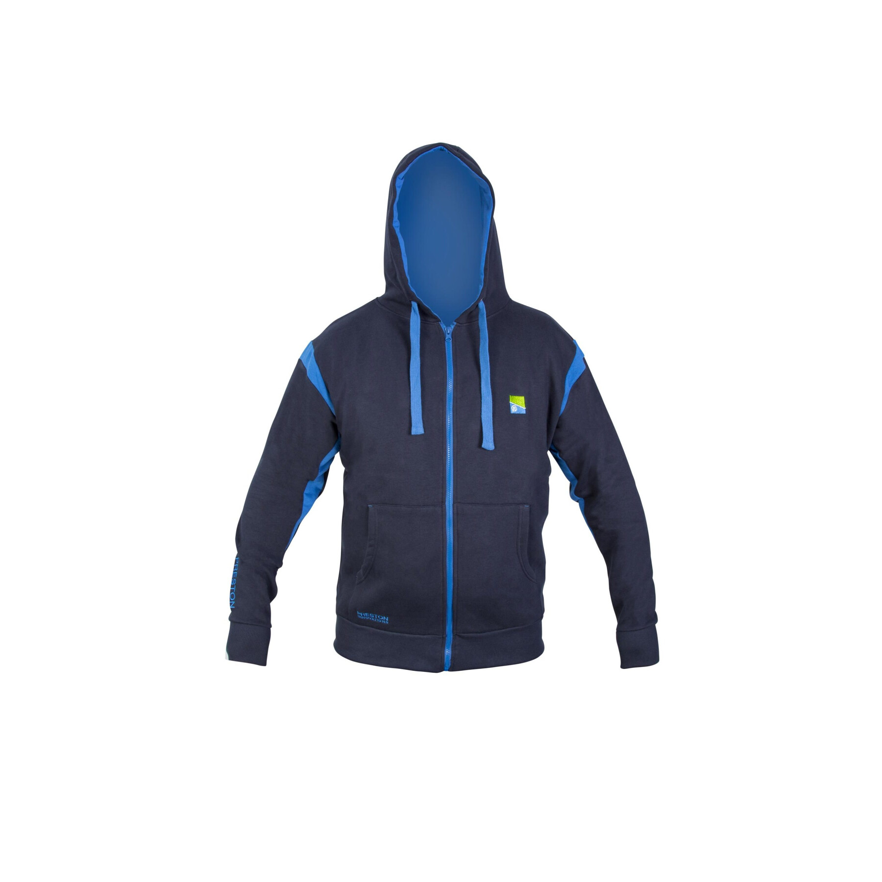Marineblauwe zip-up hoodie Preston