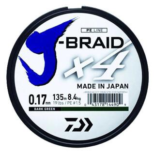 Vlecht Daiwa J-Braid 4B 21/100V 135m