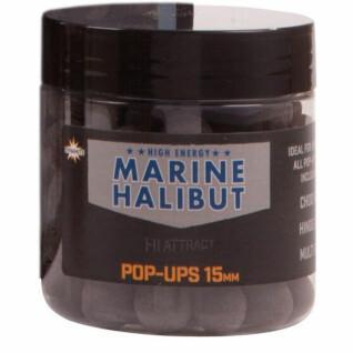 Drijvende boilies Dynamite Baits pop-ups marine halibut 15 mm