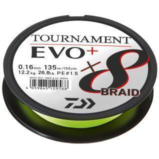 Vlecht Daiwa Tournament 8 Braid Evo + vert