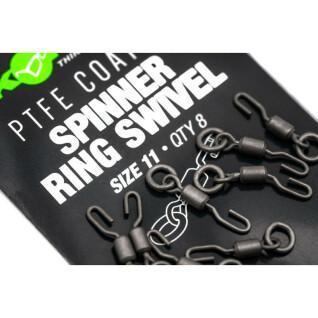 Draaibaar Korda PTFE Spinner Ring Swivels T11 (8pcs)