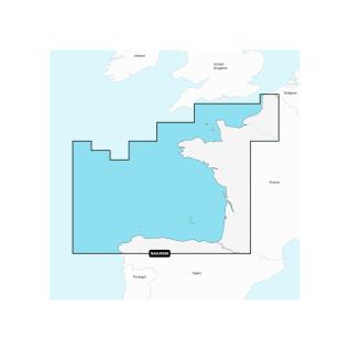 Navigatiekaart + gewone sd - baai van Gascogne - hoes + gewone sd - Navionics