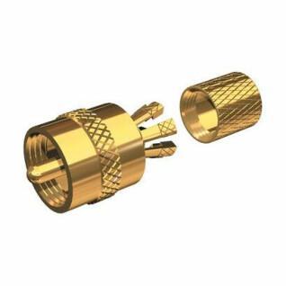 Gouden connector voor rg-8x of rg-58/au Shakespeare PL259