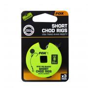 Monofilament Fox 25lb Short Chod Rig Barbed taille 8