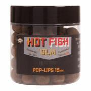 Drijvende pop-up boilies Dynamite Baits Hot fish & glm