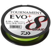 Vlecht Daiwa Tournament 8 Braid Evo + chartreuse